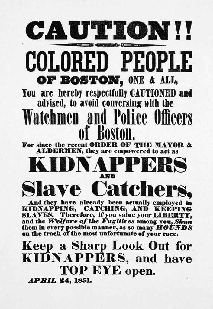 Broadside: Caution colored people of Boston...